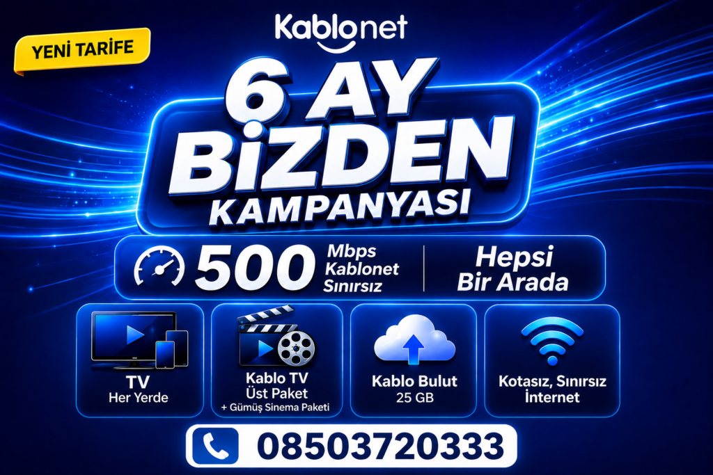 6 AY BİZDEN KAMPANYASI 500 MBPS