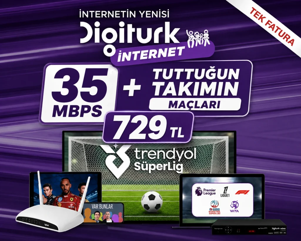 DİGİTURK 35 MBPS İNTERNET + beIN CONNECT TARAFTAR