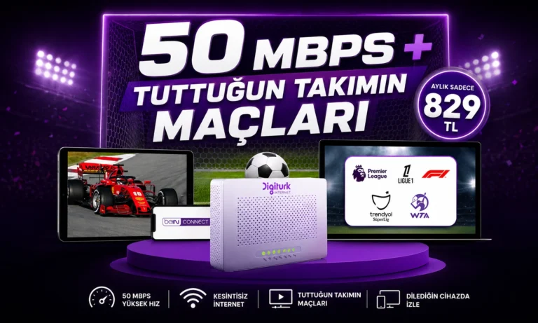 DİGİTURK 50 MBPS İNTERNET + beIN CONNECT TARAFTAR